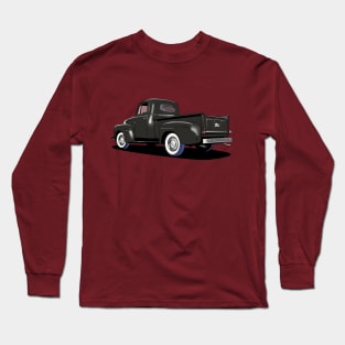 Ford F1 truck in black Long Sleeve T-Shirt